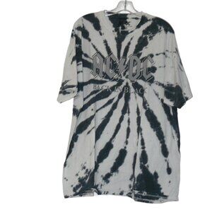 NWOT- AC/DC Back In Black Men's Medium & XL Tye Dye Band T-Shirt